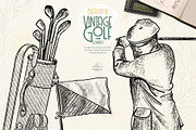 Vintage Golf Illustrations, an Illustration by beehouse studio (Thumbnail 4 of 7)