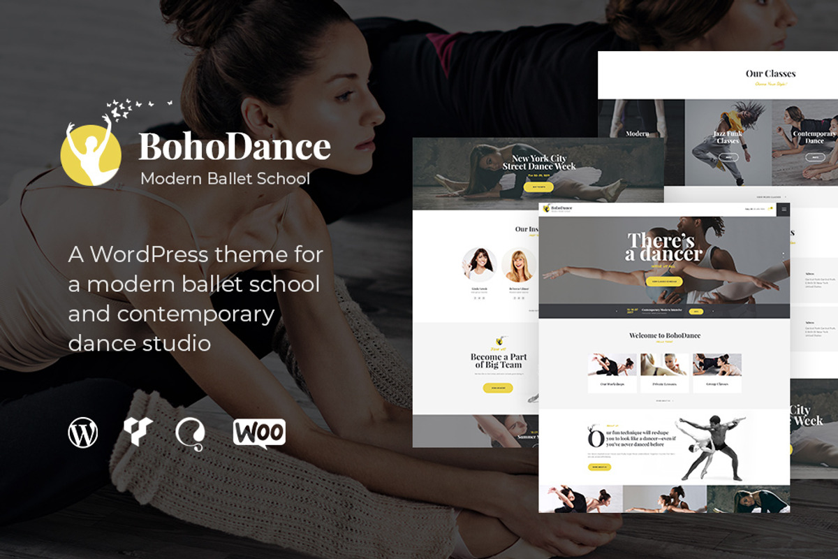 BohoDance - Dance School and Ballet, a WordPress Template by ThemeREX