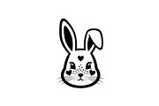 Cute Bunny Love Silhouette Icons, an Illustration by Creativeshirt (Thumbnail 41 of 51)
