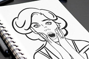Pop art woman, an Illustration by Ira Cvetnaya (Thumbnail 2 of 4)