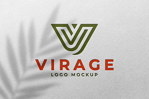 Full Color Debossed Logo Mockup