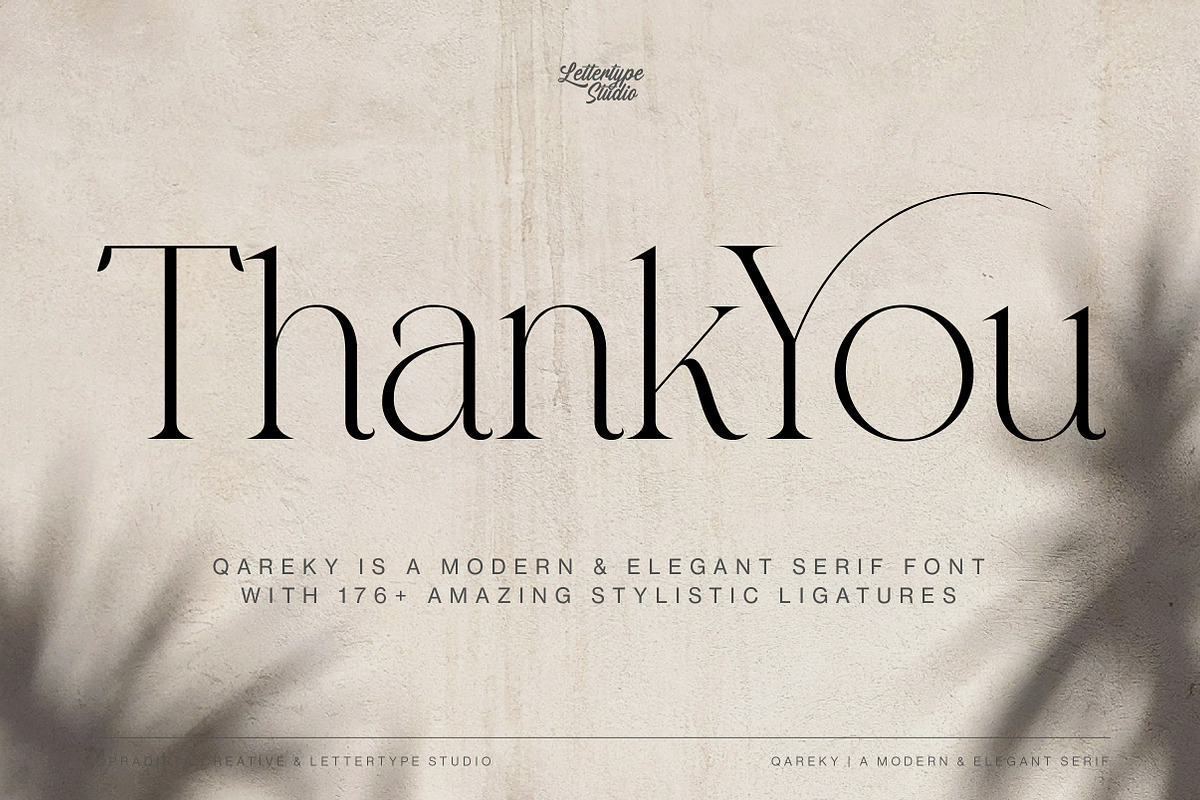 Qareky a Modern & Elegant Serif, a Serif Font by Lettertype Studio (Photo 19 of 20)