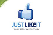 Just Like It Logo, a Branding & Logo Template by Web Design Label (Thumbnail 1 of 5)