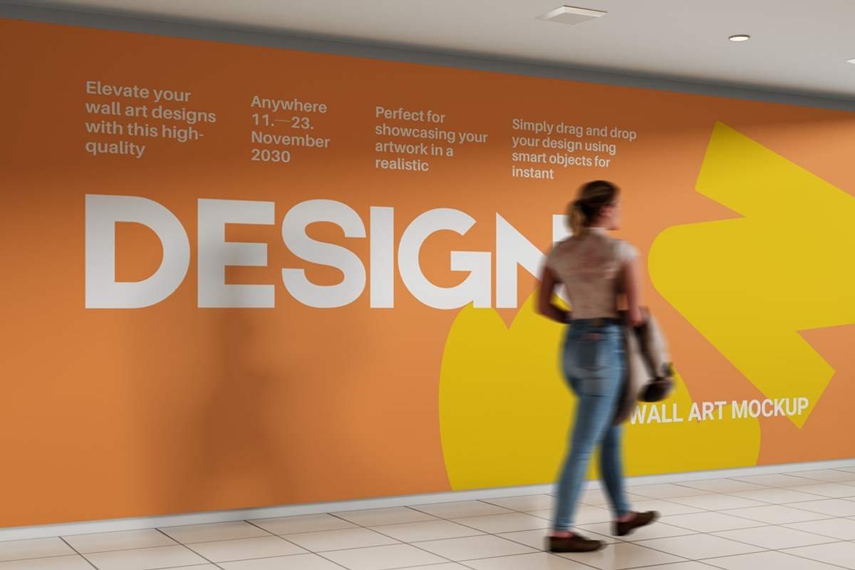 Wall Mockup, an Advertising Mockup by PixelPiknik (Photo 5 of 5)