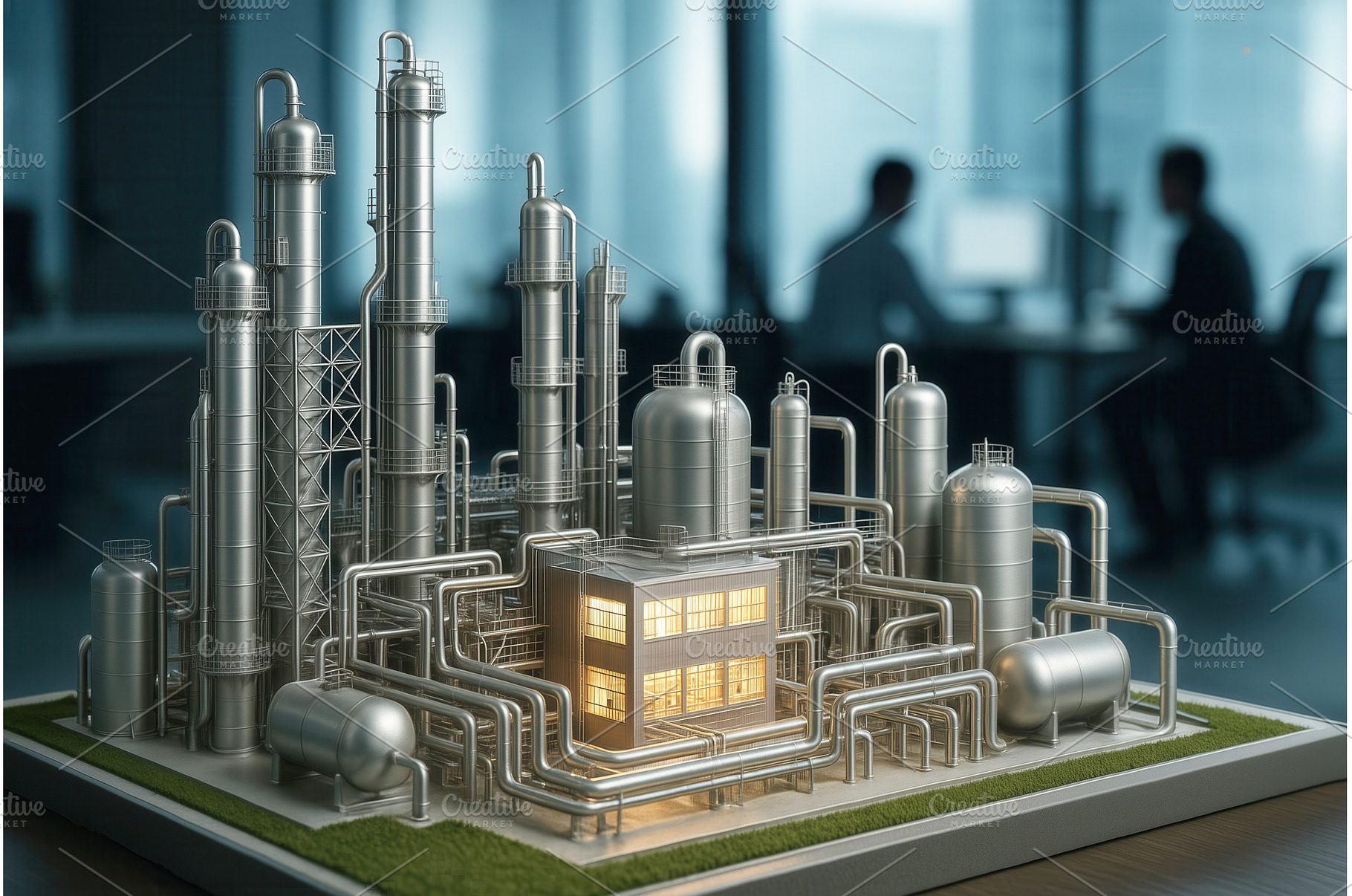 A detailed model of an industrial, an Industrial Photo by Sergey Kotenev