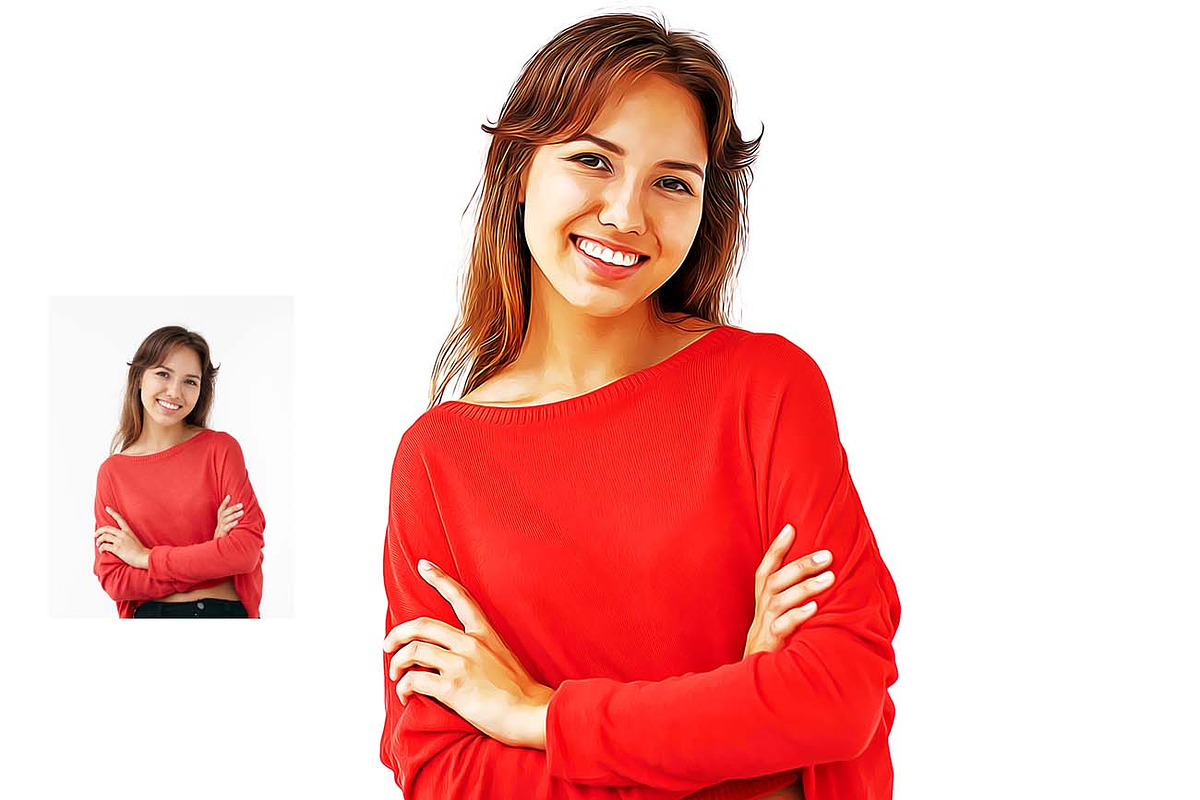 Photo to Art Oil Paint, Cartoon, an Action Add-On by Studio Retouch (Photo 6 of 10)
