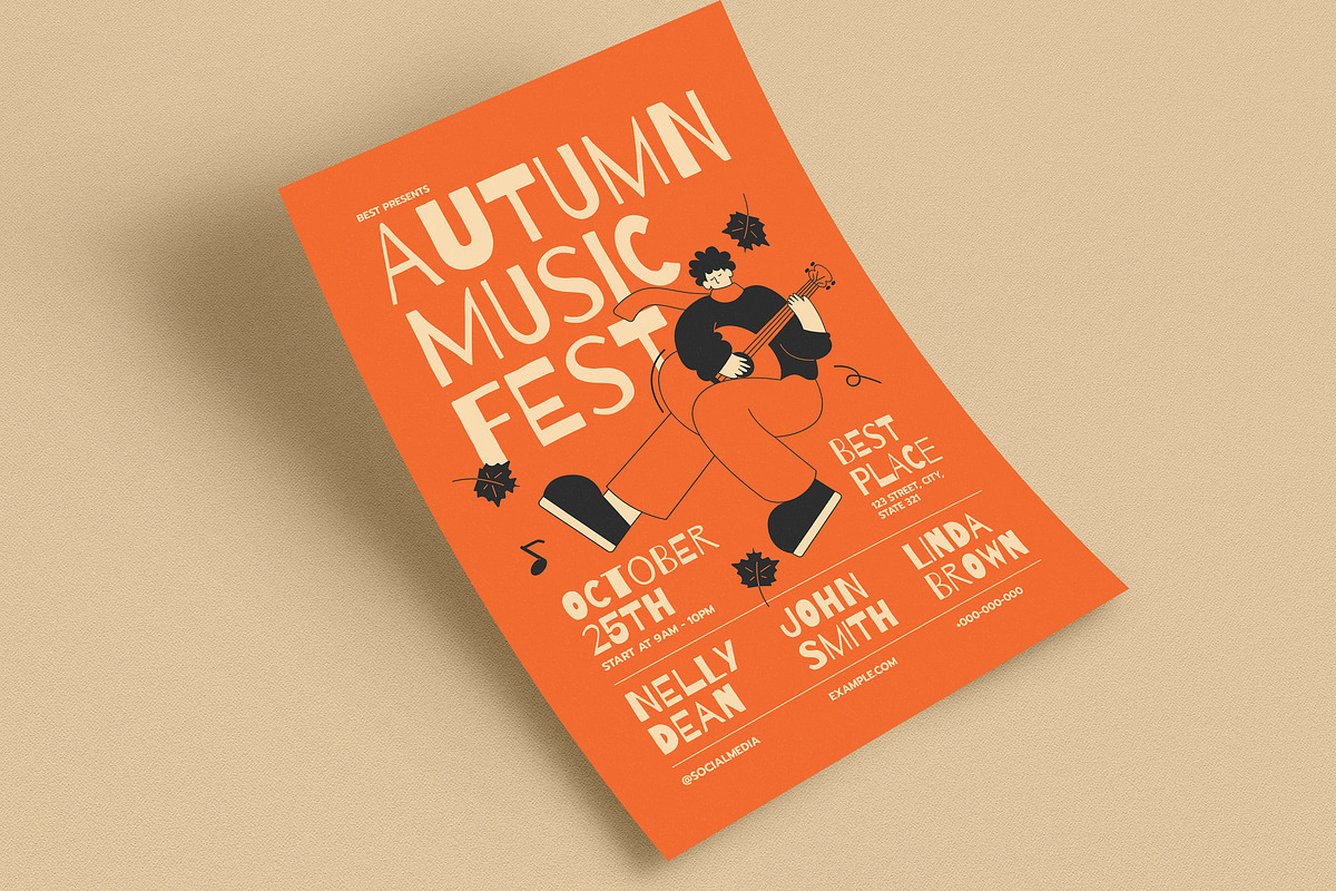 Autumn Music Festival Flyer, a Flyer Template by Guuver (Photo 2 of 3)