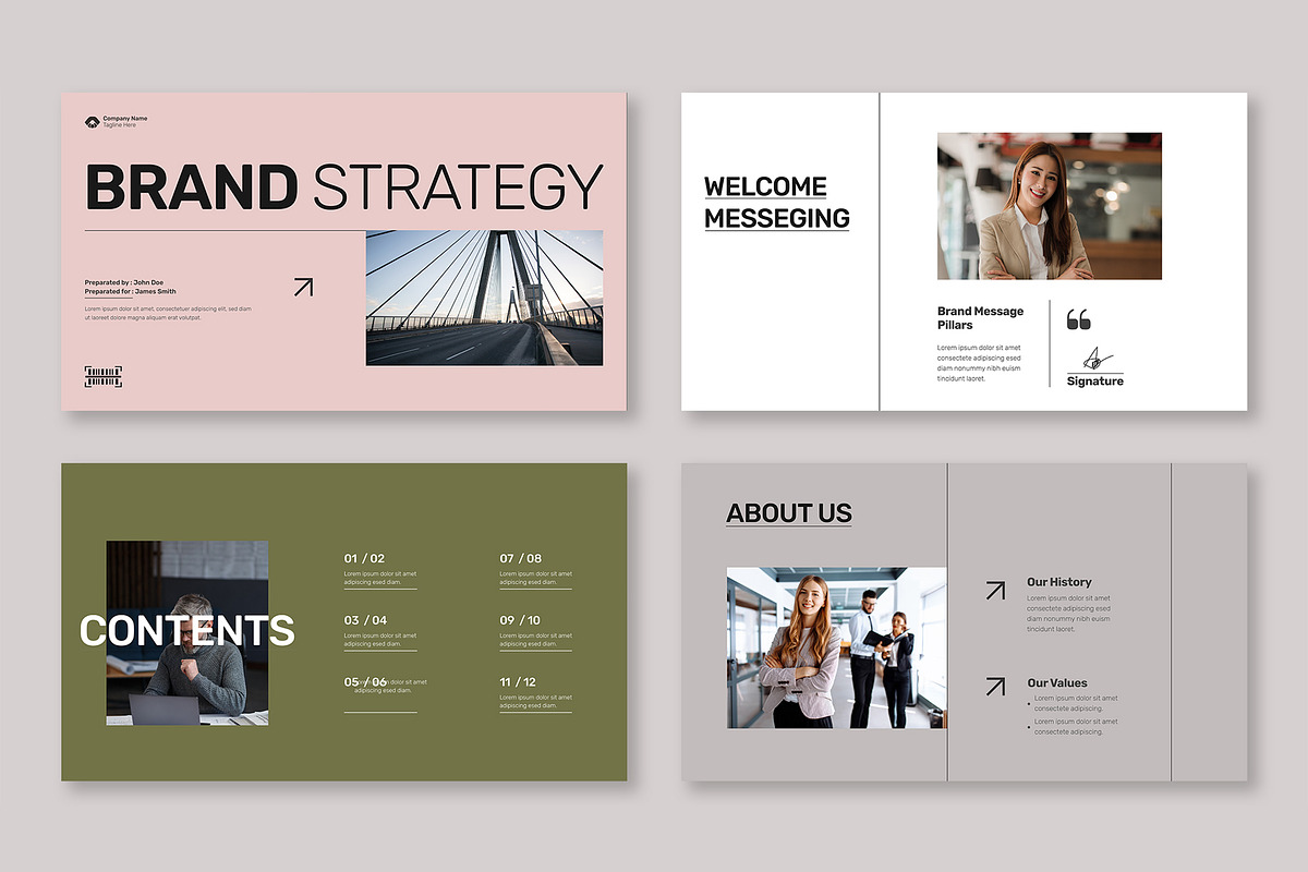Minimal and Clean Brand Strategy, a Presentation Template by Mighty-Slide (Photo 2 of 5)