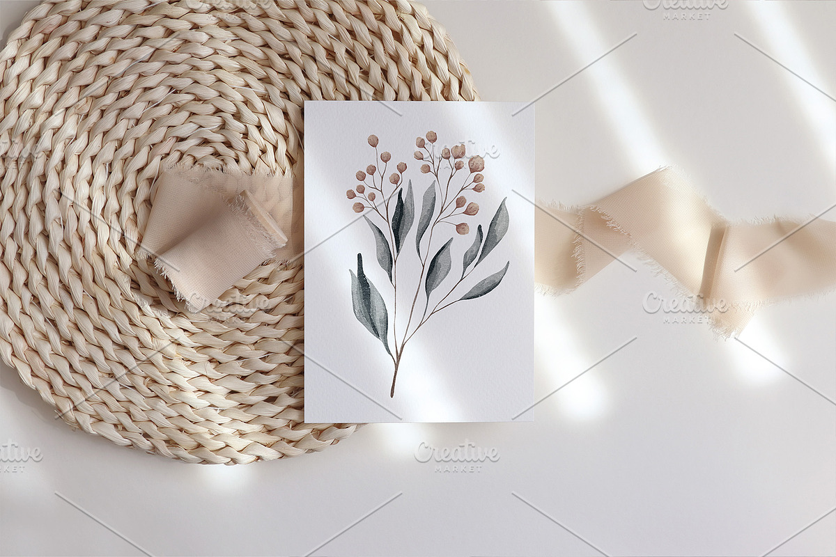 Watercolor Winter Florals Collection, a Decorative Illustration by BarvArt (Photo 2 of 14)