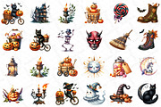 Vintage Halloween Clipart, an Illustration by DreamPrint404 (Thumbnail 4 of 4)