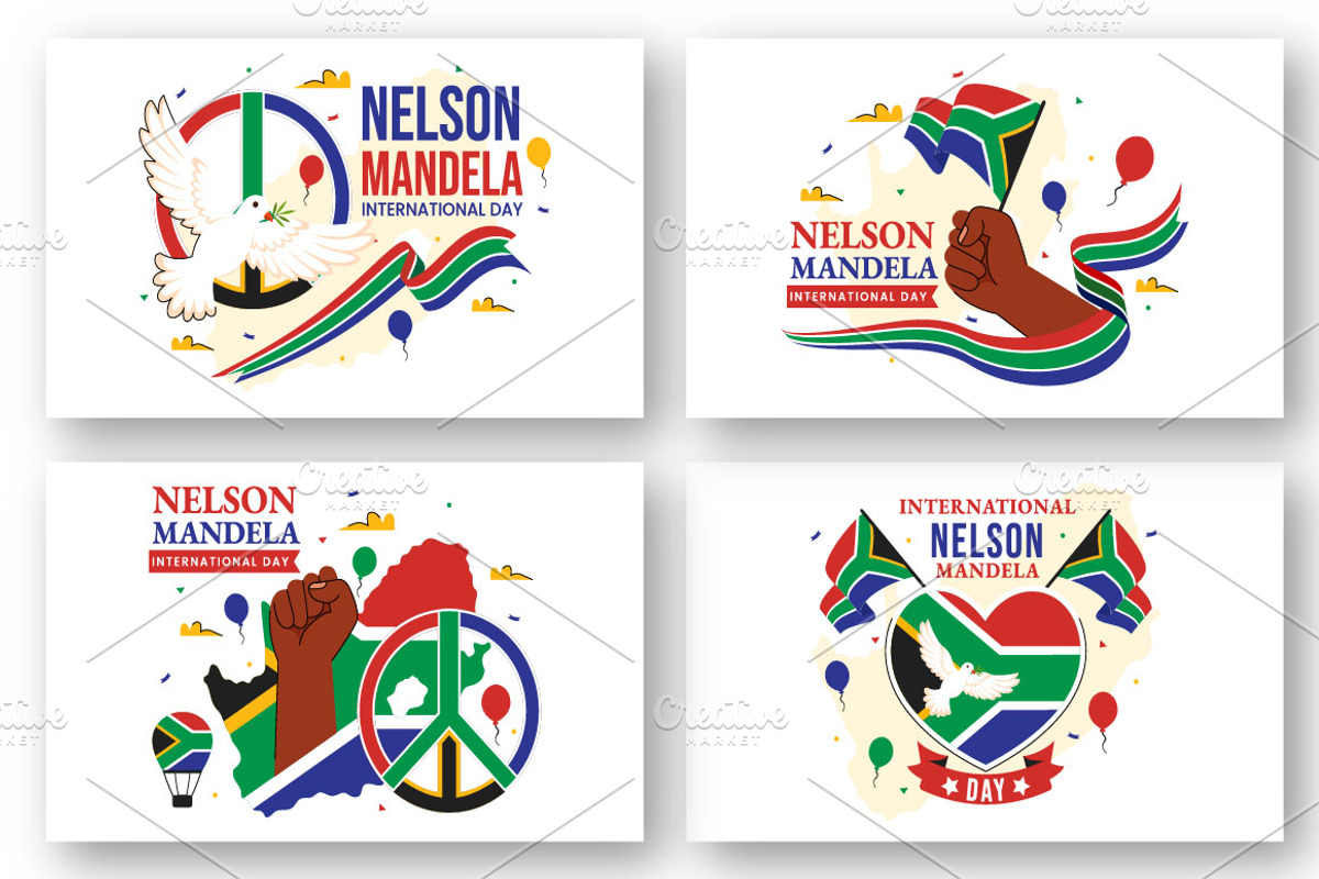 10 Nelson Mandela International Day, a Seasonal Illustration by denayunebgt (Photo 2 of 4)