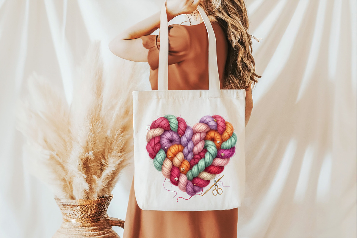 Crochet Style Love Png,Faux Knitted, an Illustration by Designking (Photo 6 of 6)