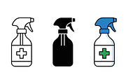 Disinfectant Spray Vector Icons, an Object Graphic by Artonix (Thumbnail 2 of 3)
