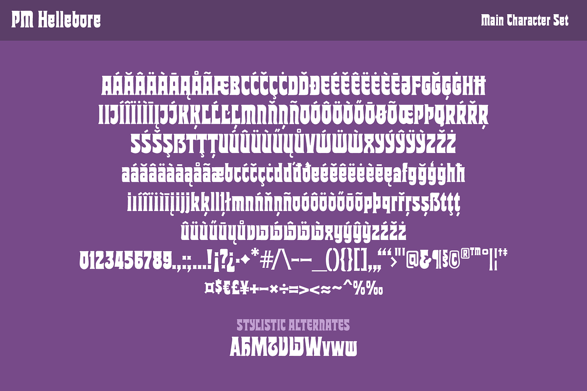 Hellebore Fantasy Nouveau Font, a Sans Serif Font by Paper Moon Graphic Supply (Photo 5 of 6)