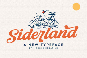 Siderland Typeface, a Script Font by Romiecreative