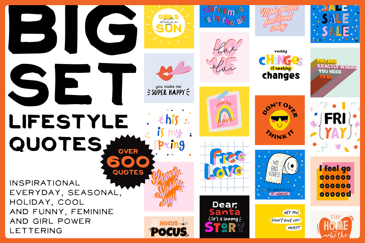 Quotes BUDLE - over 600 phrases, an Object Graphic by Ruslana Lubenets (Photo 1 of 22)