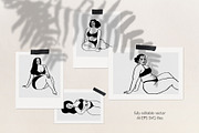 Curvy Body Positive Women Art, a Person Illustration by ArtPavo (Thumbnail 3 of 7)