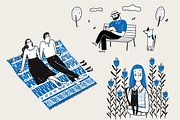 Relaxation moments, a Person Illustration by Huza Studio (Thumbnail 12 of 13)