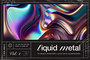 Liquid Metal | Iridescent Pack, a Texture Graphic by Ckybe's Corner (Thumbnail 1 of 8)