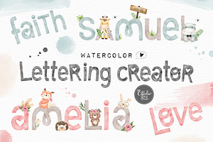 Watercolor Lettering Creator