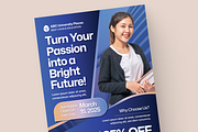 Admission University Flyer, a Flyer Template by MMPixelCraft (Thumbnail 3 of 4)
