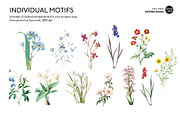 Summer flowers repeat pattern design, a Pattern Graphic by VOVU Studio (Thumbnail 3 of 10)
