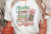 Books And Coffee PNG Sublimation Des, an Illustration by Libby Wishes (Thumbnail 5 of 6)