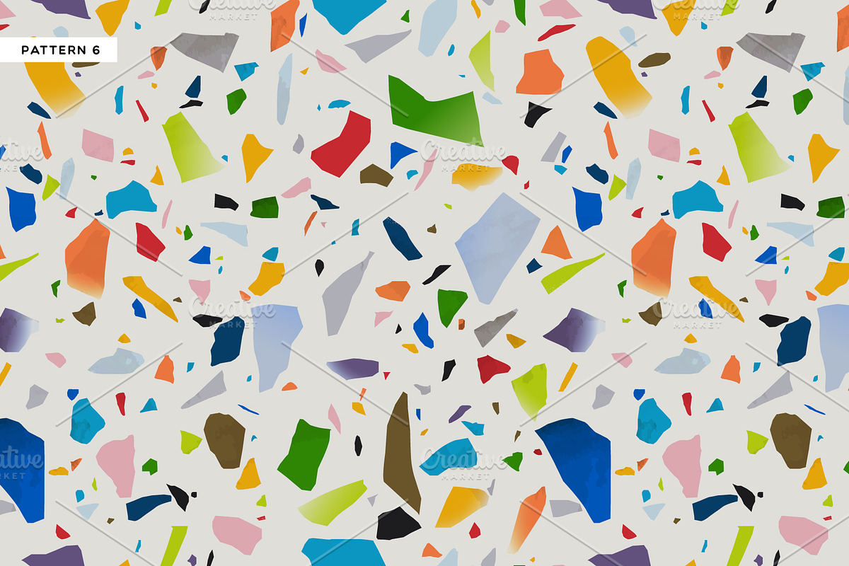 10 Realistic Terrazzo Patterns, a Pattern Graphic by Dedraw Studio (Photo 7 of 17)