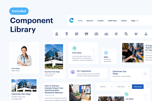 Clinically - Clinic Website UI Kit