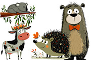 Watercolor nursery animals clipart, an Icon by Designworld (Thumbnail 4 of 5)