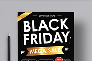Black Friday Mega Sale Flyer, a Flyer Template by MightyDesign (Thumbnail 2 of 8)