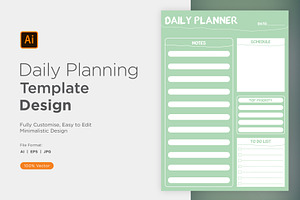 Daily Planner Sheet Design -22