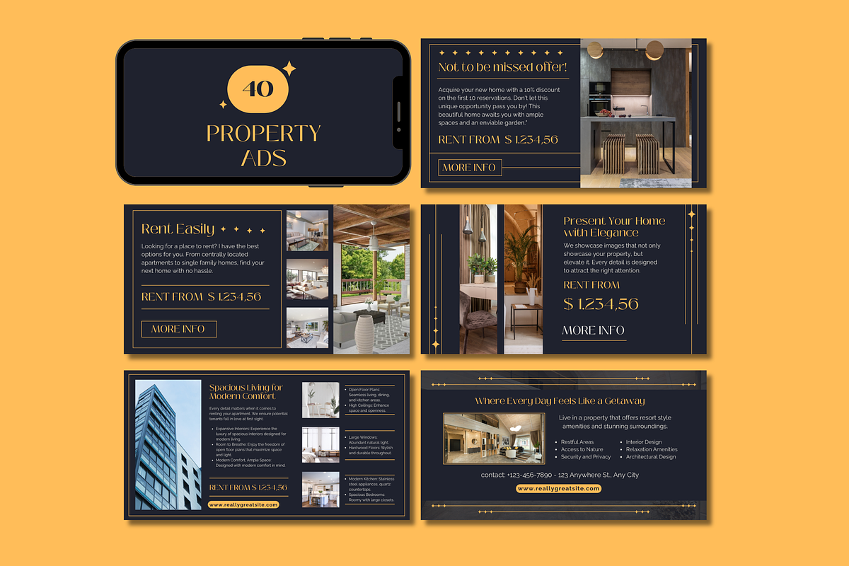 60 Realtor Facebook Ads Templates, a Templates & Theme by TemplateCastleStore (Photo 3 of 9)