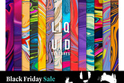 liquid colorful texture set 2023, a Texture Graphic by designbydi (Thumbnail 1 of 23)