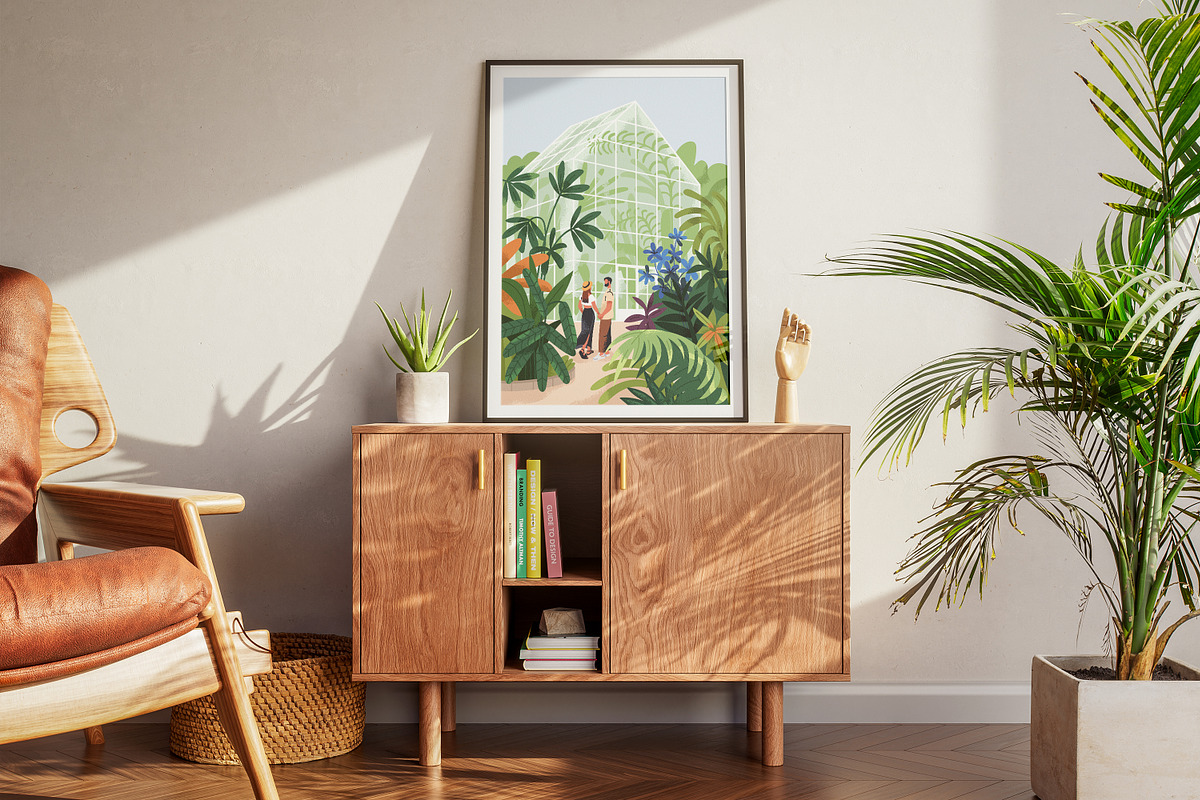 Botanical garden with green plants, a Person Illustration by Good Studio (Photo 13 of 13)