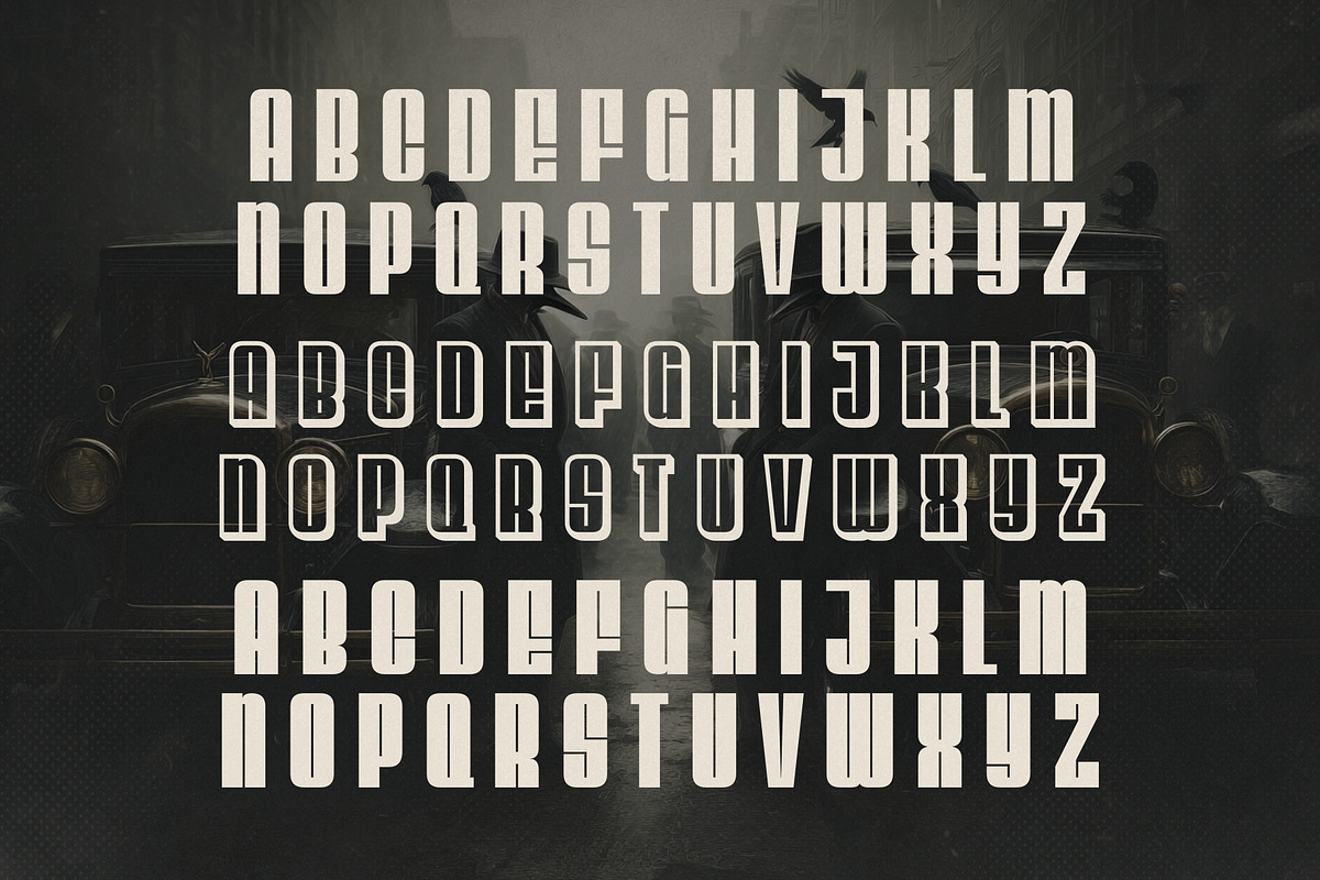 Shadow Syndicate Typeface, a Sans Serif Font by HipFonts (Photo 9 of 9)