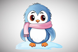 Penguin Cartoon vector illustration, an Animal Illustration by Ghagra