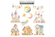 Halloween Animals Clipart Watercolor, an Animal Illustration by CharmClipart (Thumbnail 7 of 8)