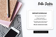 Bright Daily Tasks Planner Printable, a Stationery Template by Bella+Sophia Creative (Thumbnail 6 of 6)