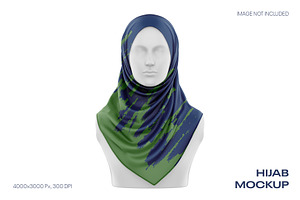 Hijab Mockup on Mannequin Head