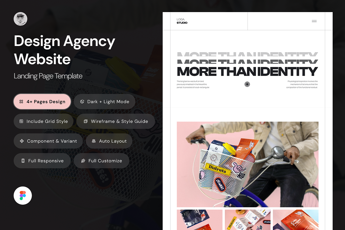 Design Agency Landing Page Template, a Landing Page Template by andrisetiawannn (Photo 1 of 6)