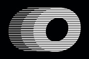 Letter O speed motion lines logo, a Branding & Logo Template by Leksono (Thumbnail 2 of 2)