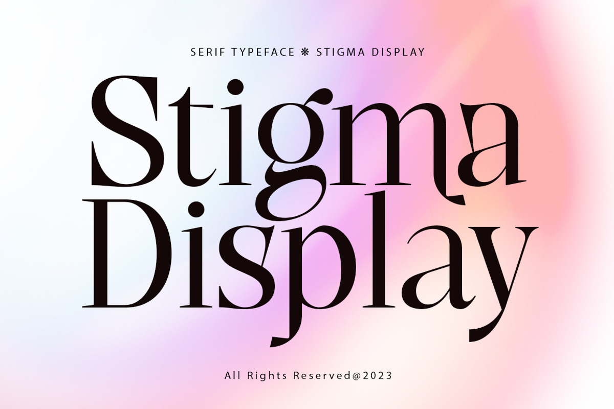 Stigma Display, a Serif Font by Kenzvalley (Photo 1 of 8)