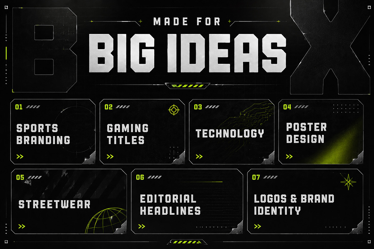 Bloxen, a Slab Serif Font by Wow Magic (Photo 2 of 5)