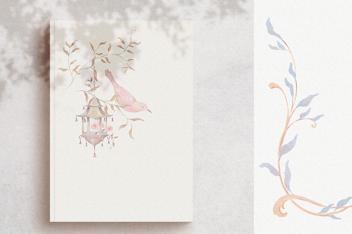 Watercolor Chinoiserie PNG elements, an Object Illustration by Sensual Art (Photo 6 of 8)