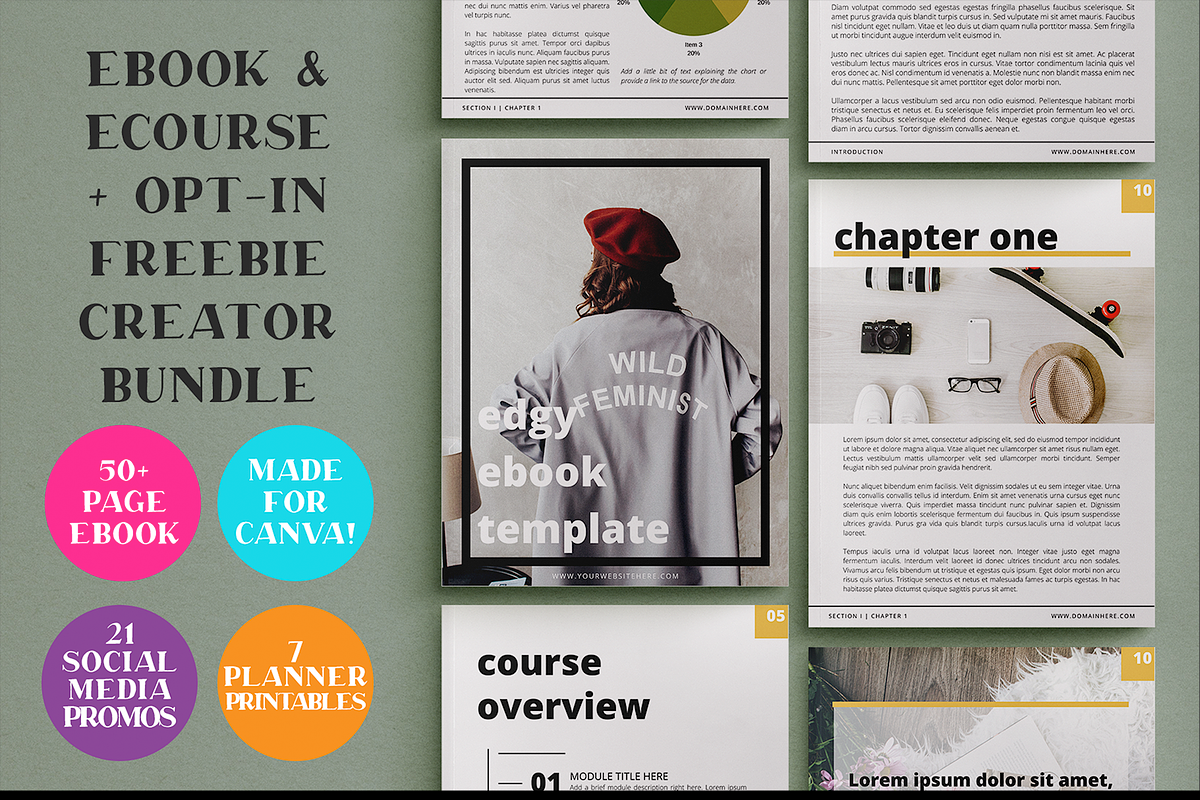 Canva Course & Opt-In Creator Bundle, a Templates & Theme by the M&K Design Studio (Photo 5 of 15)