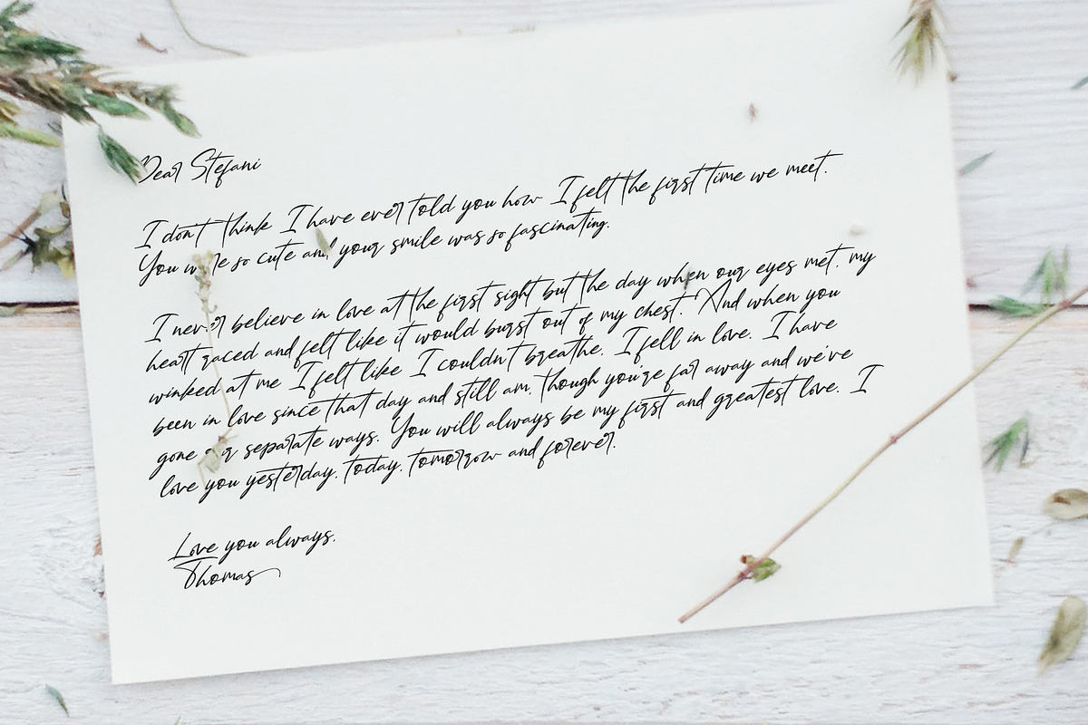 Bestowens Family, a Script Font by Letterara (Photo 12 of 16)