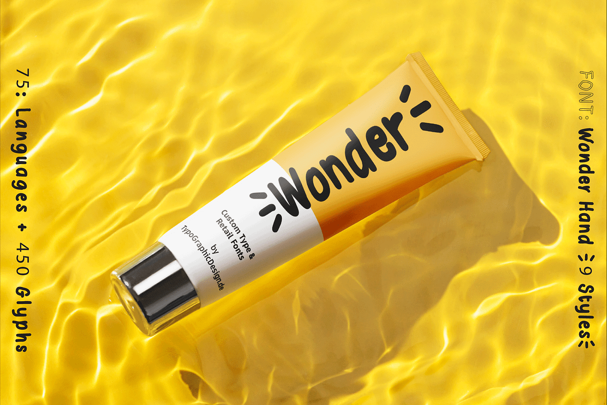 TYPEFACE Wonder Hand (9 Font Styles), a Handwritten Font by Typo Graphic Design (Photo 7 of 8)