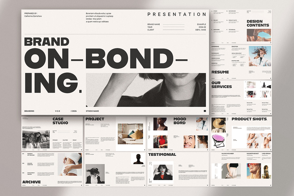 Brand On-Bonding Presentation, a Presentation Template by E-Type (Photo 1 of 5)