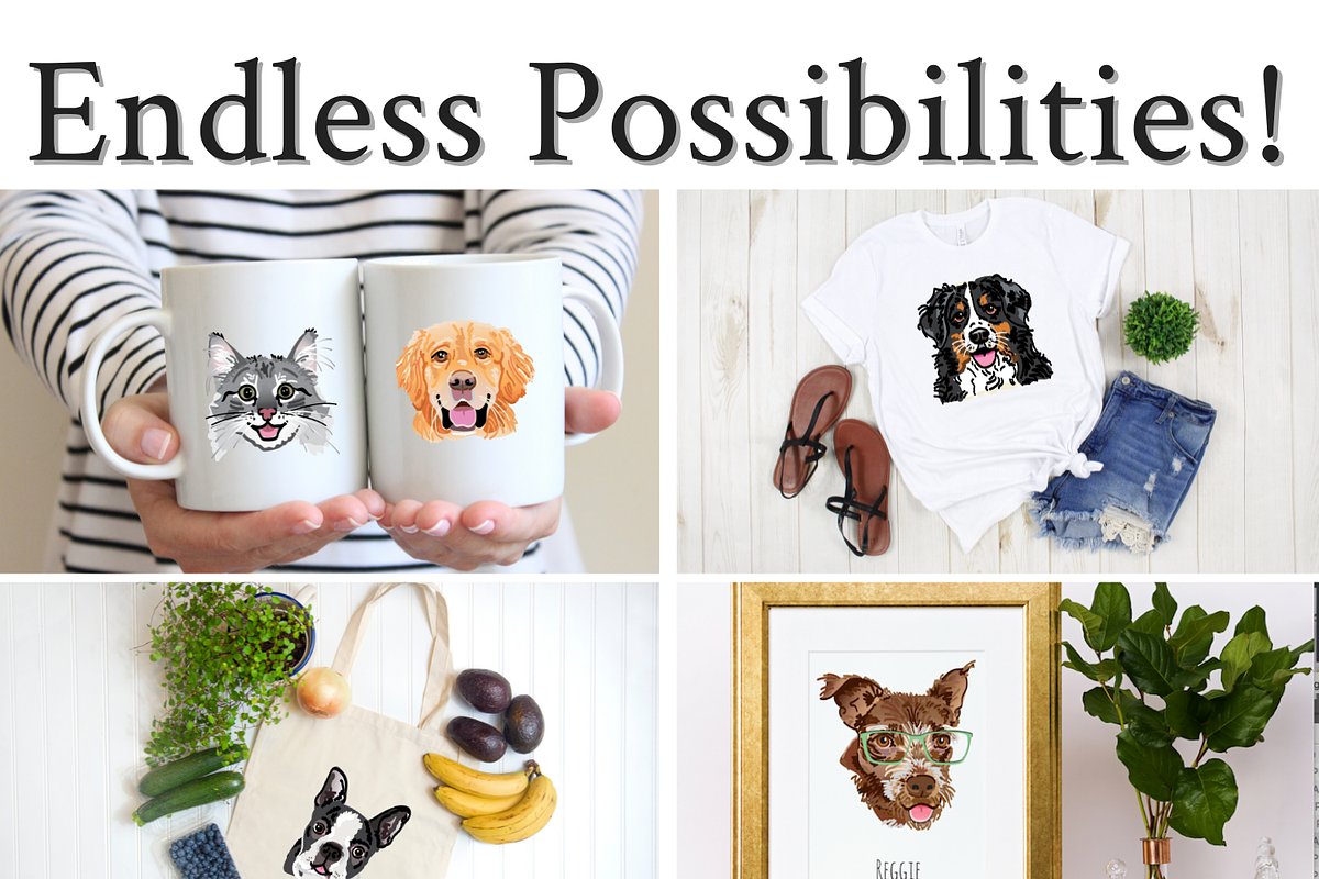 Watercolor Pet Bundle, an Illustration by ThePawPrintsShop (Photo 4 of 5)